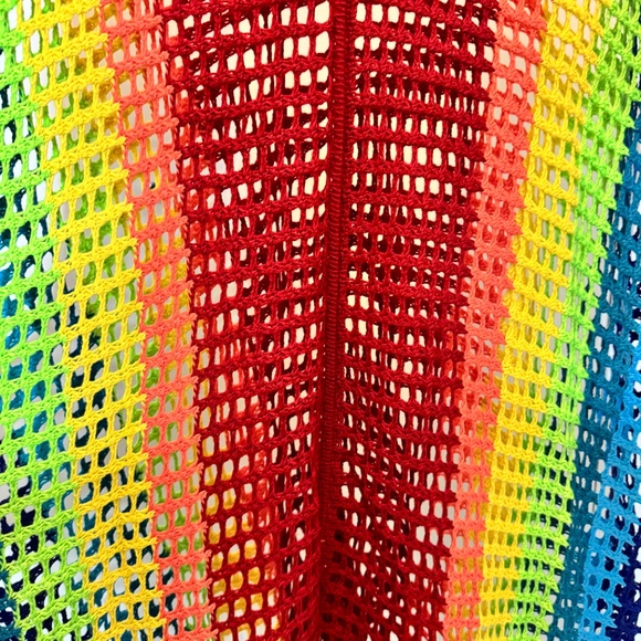 Women Crochet Sexy Coverup for Swimwear Women Summer Outfit Knitted Fishnet Top - Picture 9 of 11